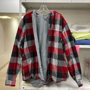 Men’s Eddie Bauer Plaid Hoodie Long Sleeve